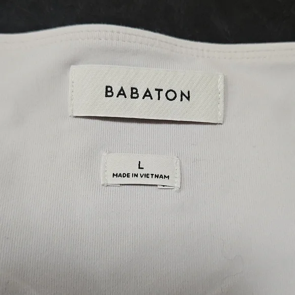 Babaton Aritzia Womens Off White Contour Bodysuit Size L Preppy Everyday Basics - Picture 5 of 10